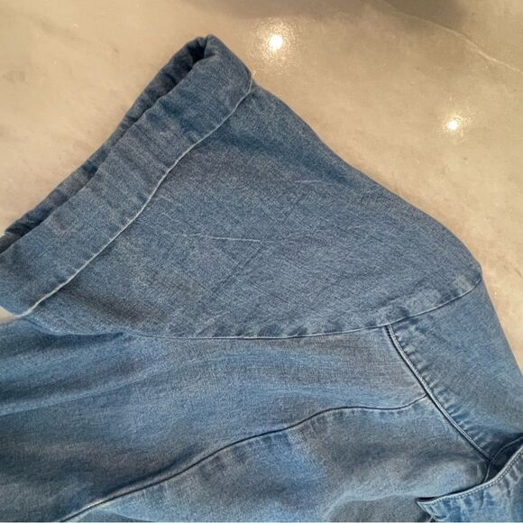 SPLENDID 241372 Womens Denim Chambray Casual Shirt Dress dip dye ombre S - Picture 13 of 13